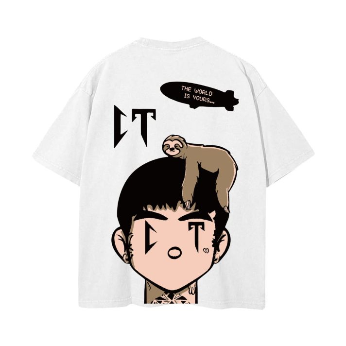 Camiseta oversize Estampado Personalizado En Algodon #08