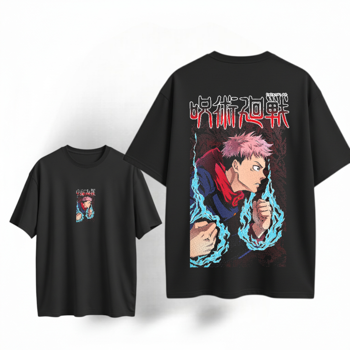 Camiseta oversize Estampado Personalizado En Algodon #12