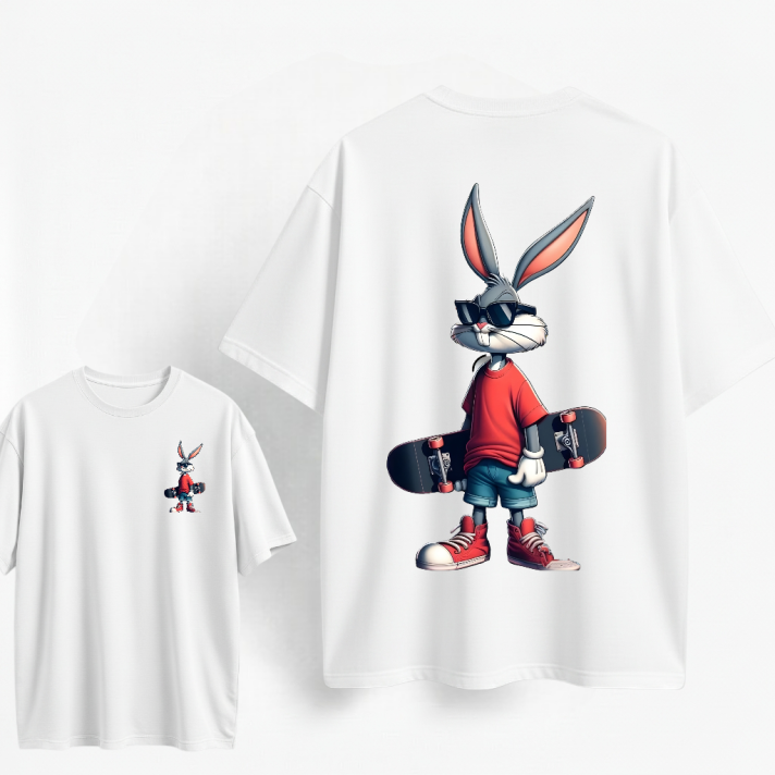 Camiseta oversize Estampado Personalizado En Algodon #22