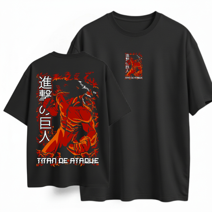 Camiseta oversize Estampado Personalizado En Algodon # 31