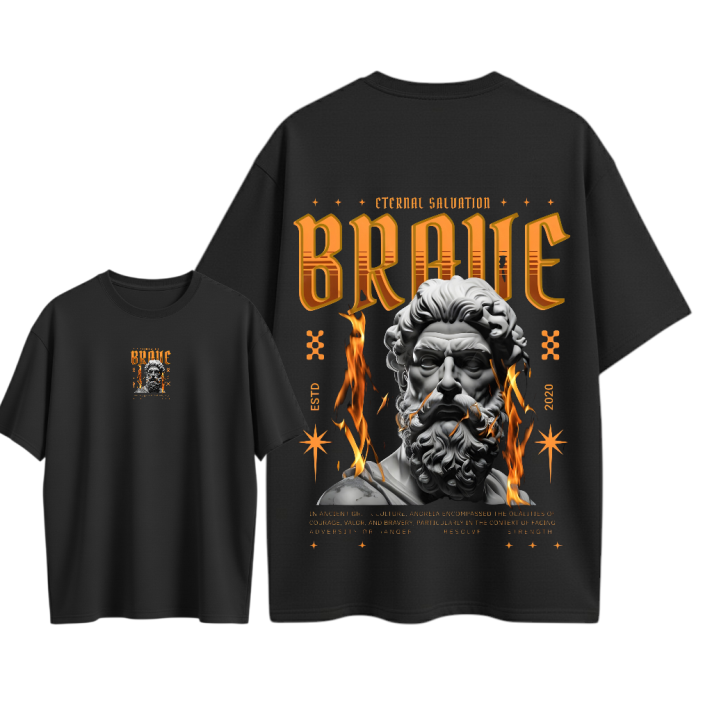 Camiseta oversize Estampado Personalizado En Algodon # 52