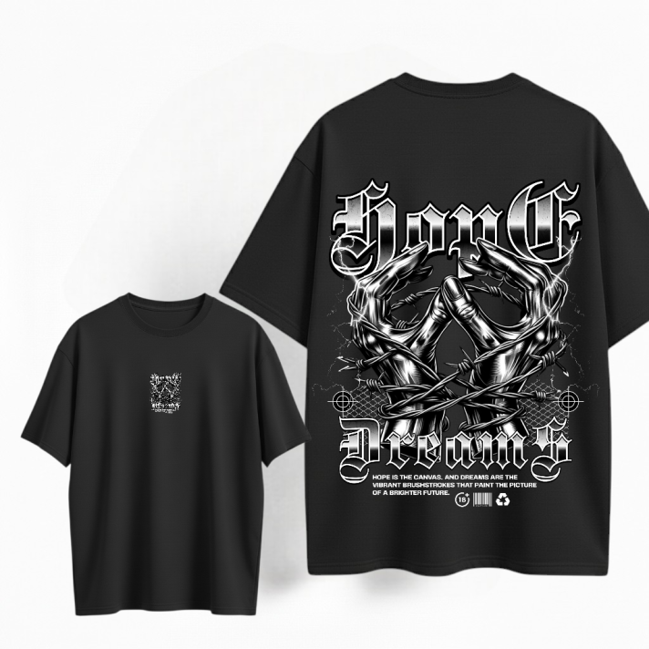 Camiseta oversize Estampado Personalizado En Algodon # 45