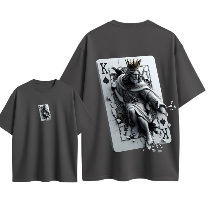 Camiseta oversize Estampado Personalizado En Algodon # 55