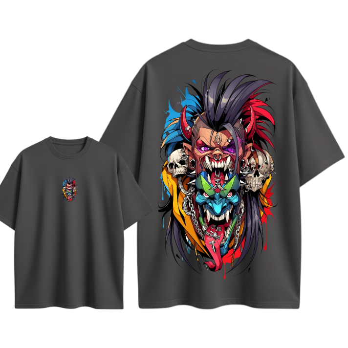 Camiseta oversize Estampado Personalizado En Algodon #1