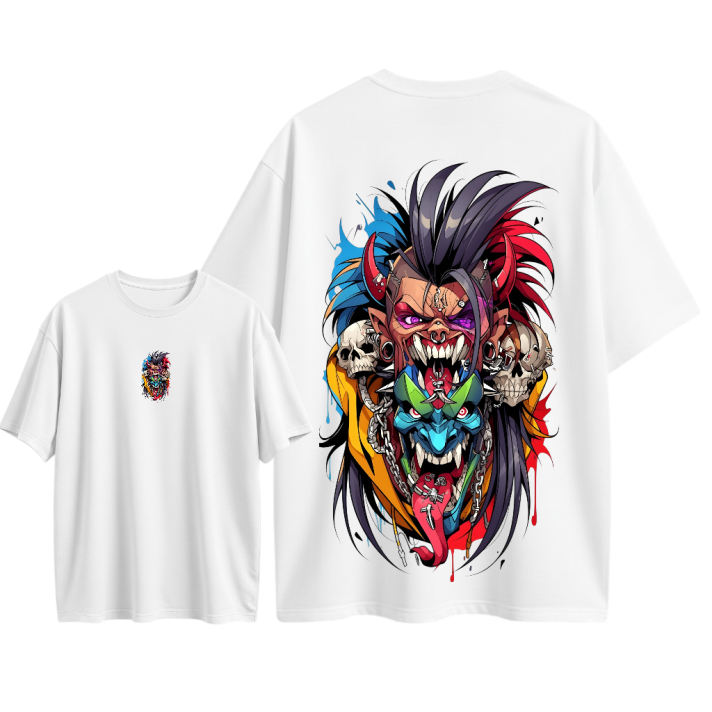 Camiseta oversize Estampado Personalizado En Algodon # 60