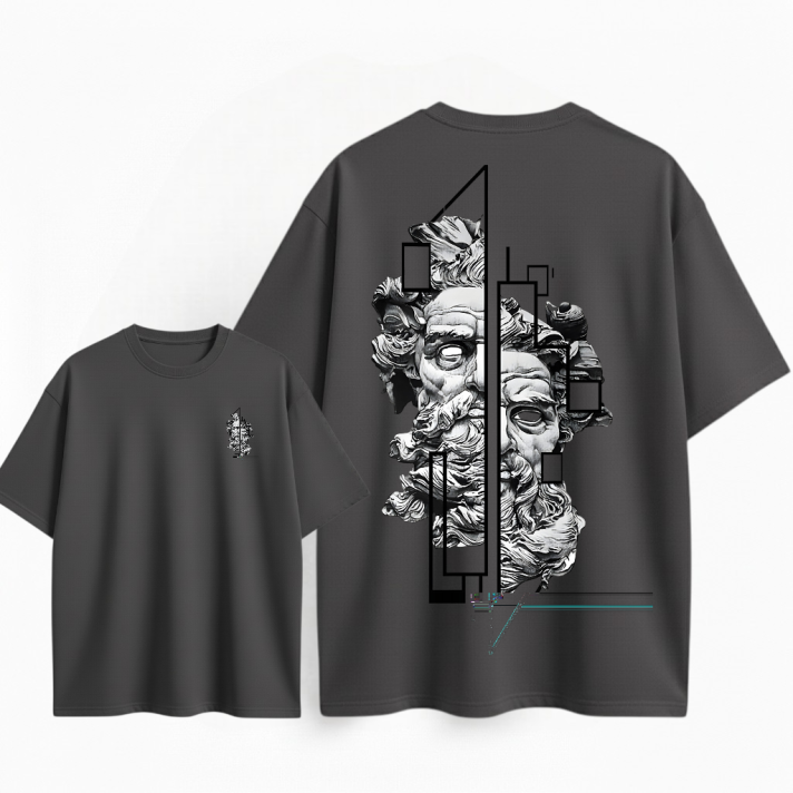 Camiseta oversize Estampado Personalizado En Algodon # 62