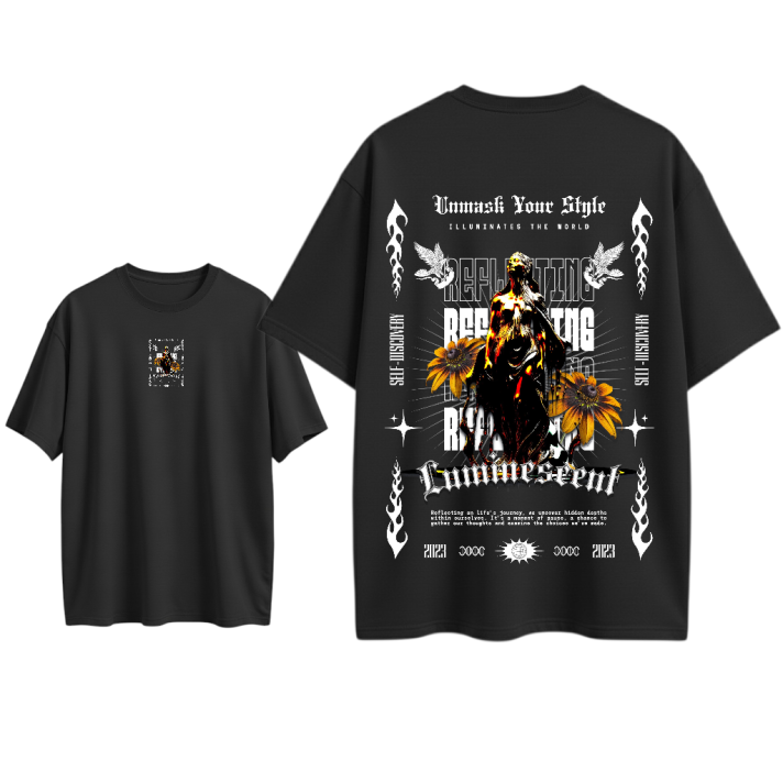 Camiseta oversize Estampado Personalizado En Algodon # 67